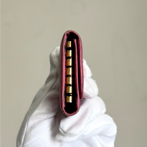 Prada Saffiano Leather Key Case 6 Key Holder - Pink Fuschia - Picture 6 of 14